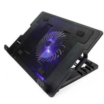 ⚡ Base Enfriadora Ajustable para Laptop con Ventilador LED