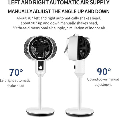 Ventilador De Pie Cm-top Silencioso Plástico Blanco VEN22