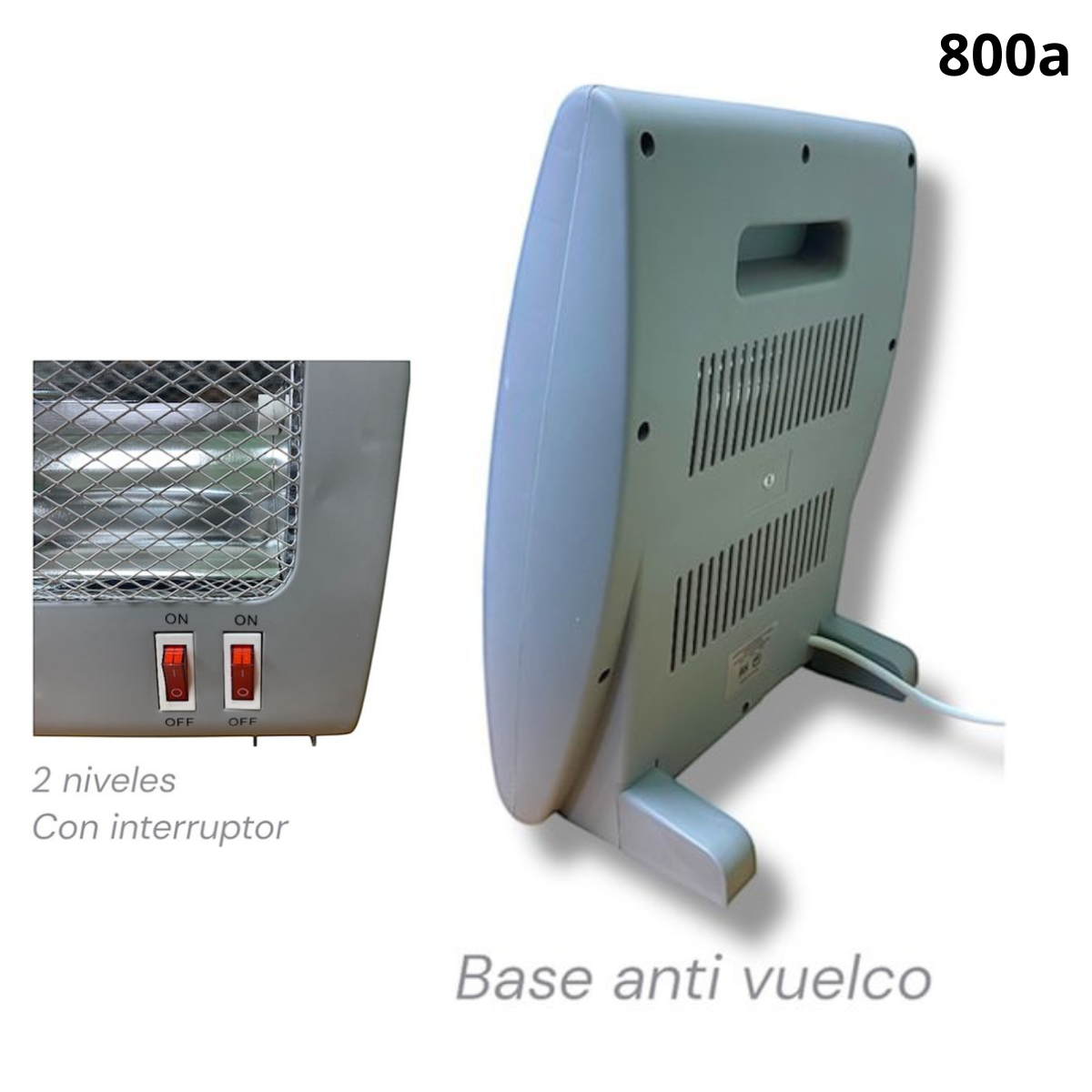 Calentador Eléctrico para Interiores – Compacto y Seguro