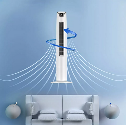 Ventilador de Torre Oscilante Regulable 3 Velocidades Blanco VEN17