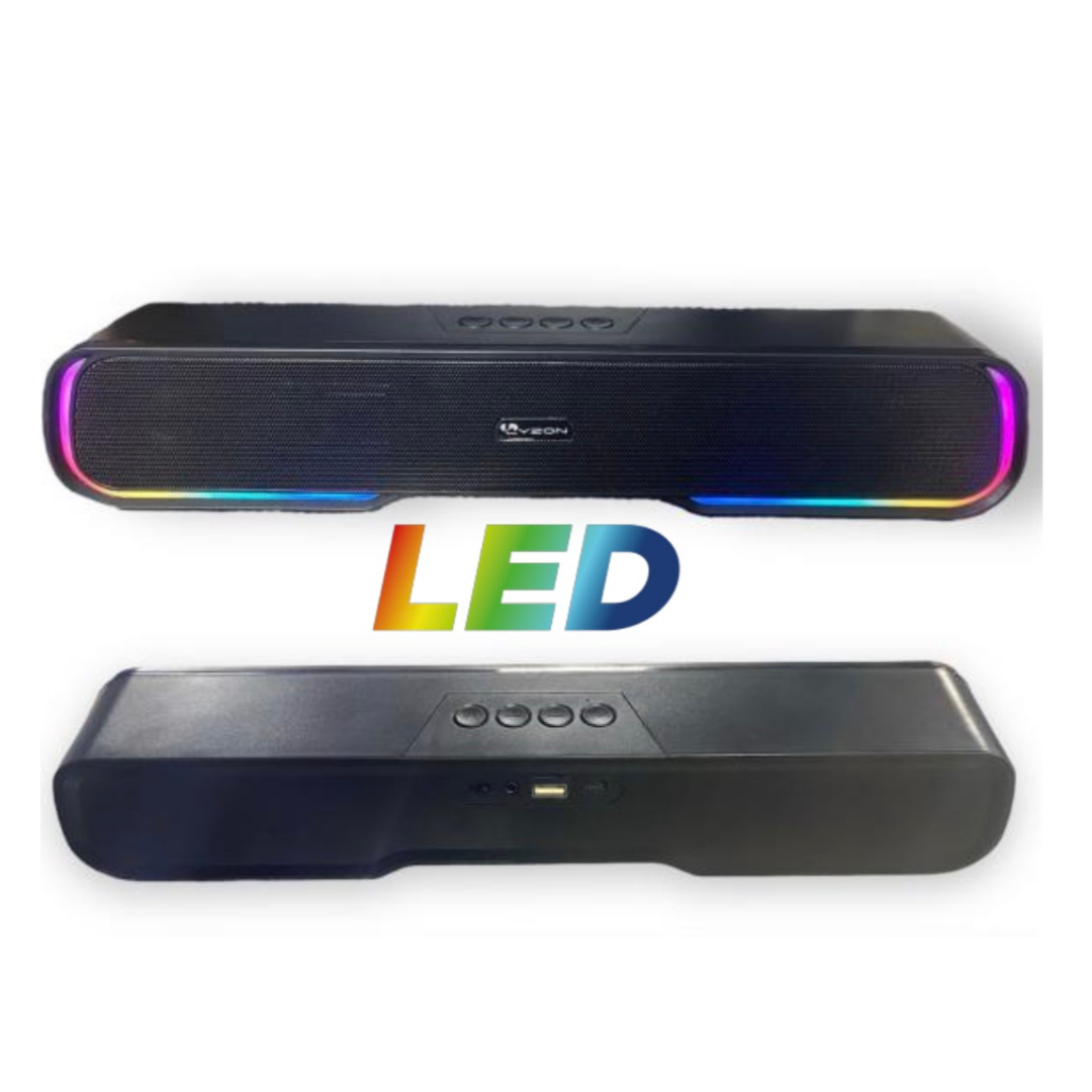 ⚡ Bocina Bluetooth Tipo Barra con Iluminación LED