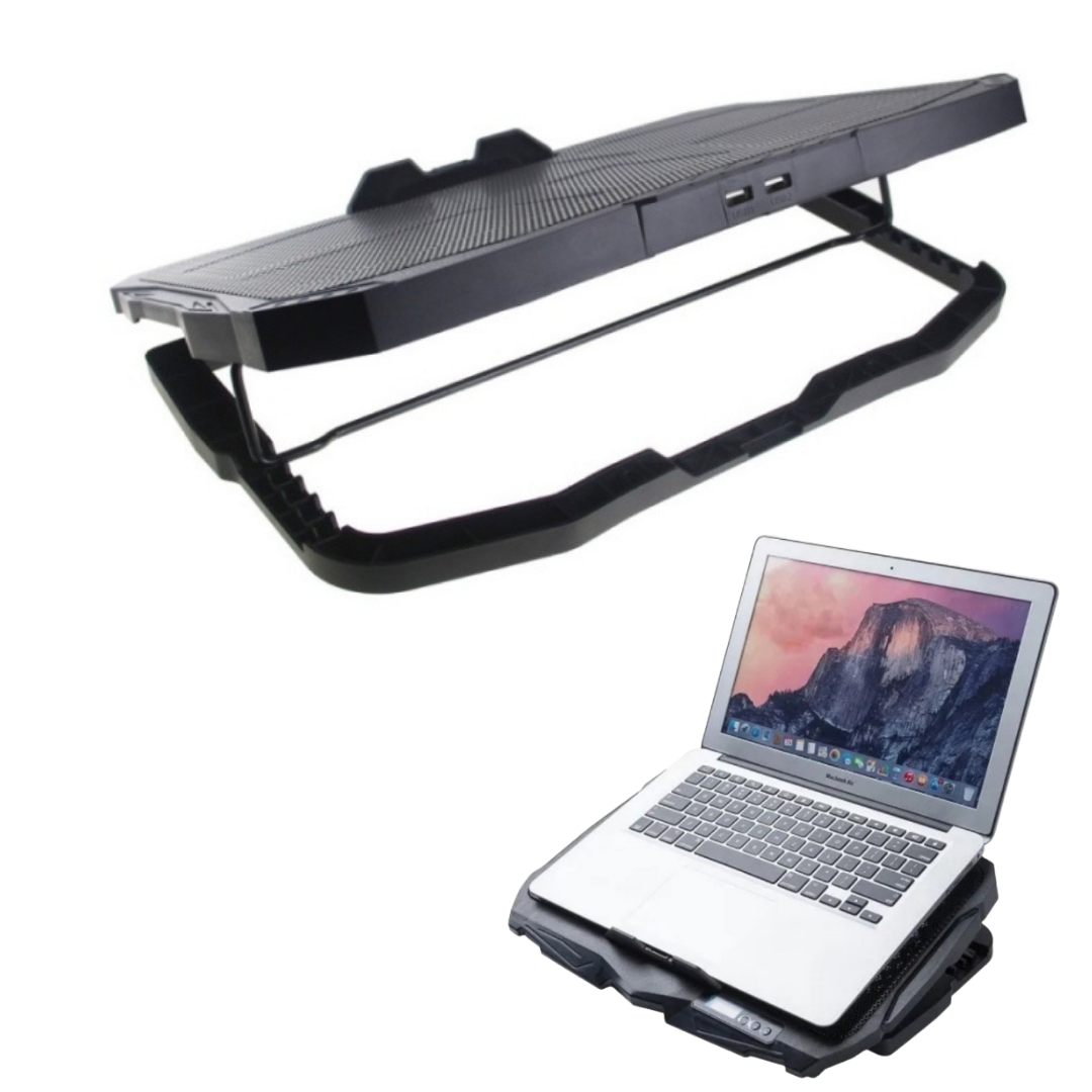 ⚡ Base Enfriadora para Laptop con 4 Ventiladores LED