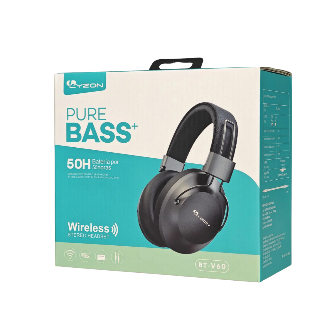⚡ Audífonos Over-Ear Inalámbricos