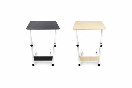 ⚡ Mesa Auxiliar Ajustable con Ruedas